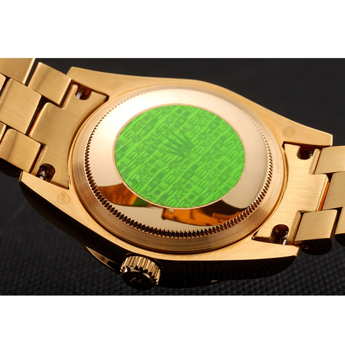 AAA Replica Watches Pave Dial Rolex Diamond Gold 1453954 Diamond Gold Swiss Day-Date Bracelet 0723